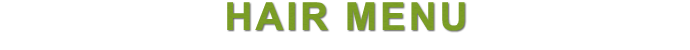 ヘアーメニュー